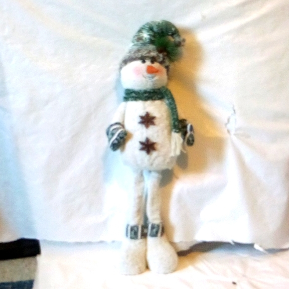 Snowman 26" country winter decor new with tags Free standing - Picture 3 of 7